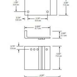 Sentrol 2302 Series Curtain Door Contact, 2302A -Security Accessories -Detectors and Brackets Shop sentrol 2302 series curtain door contact 2302a 3 315x571