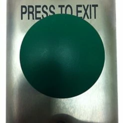 Smart Press To Exit Weather Proof IP67 Green Curved Plate, Smart8130G